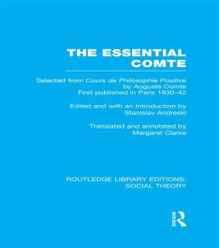 The Essential Comte (RLE Social Theory) (eBook, ePUB)