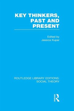 Key Thinkers, Past and Present (RLE Social Theory) (eBook, PDF) Cover Key Thinkers, Past and Present (RLE Social Theory) (eBook, PDF)