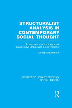 Structuralist Analysis in Contemporary Social Thought (RLE Social Theory) (eBook, PDF) - Glucksmann, Miriam