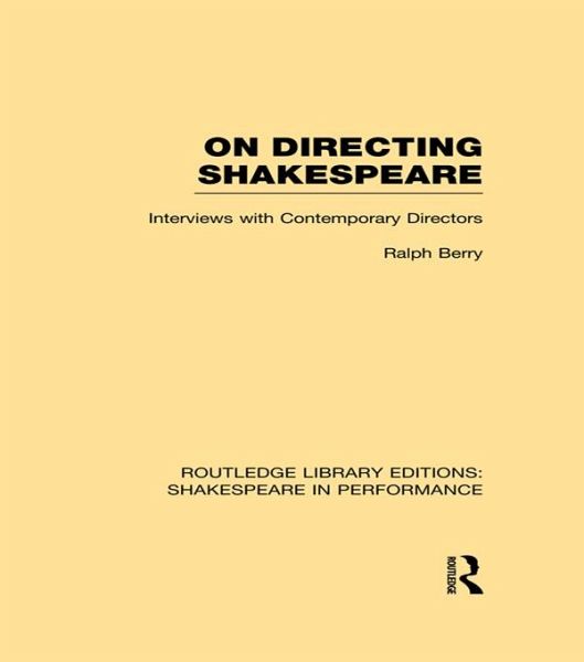 On Directing Shakespeare (eBook, ePUB)