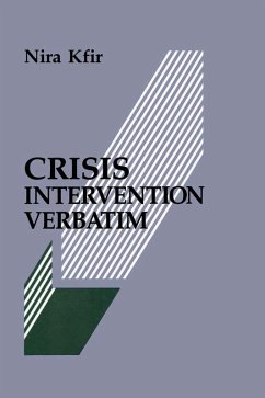 Crisis Intervention Verbatim (eBook, PDF) - Kfir, Nira