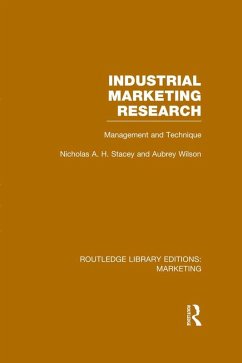 Cover Industrial Marketing Research (RLE Marketing) (eBook, PDF)