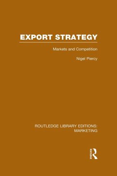 Cover Export Strategy: Markets and Competition (RLE Marketing) (eBook, ePUB)