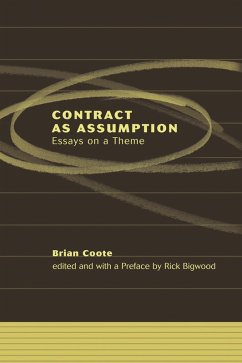 Contract as Assumption (eBook, ePUB) - Coote, Brian