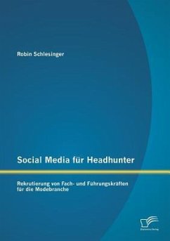 Social Media für Headhunter: Rekrutierung von Fach- und Führungskräften für die Modebranche - Schlesinger, Robin