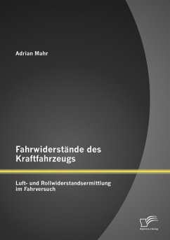 Fahrwiderstände des Kraftfahrzeugs: Luft- und Rollwiderstandsermittlung im Fahrversuch - Mahr, Adrian