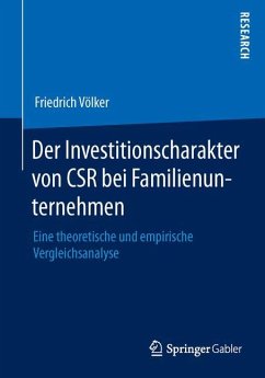 Der Investitionscharakter von CSR bei Familienunternehmen - Völker, Friedrich