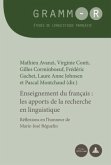 Enseignement du français : les apports de la recherche en linguistique