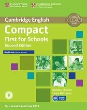 Compact First for Schools Workbook without Answers with Audio - Thomas, Barbara; Matthews, Laura