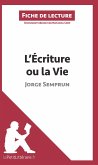 L'Écriture ou la Vie de Jorge Semprun (Fiche de lecture)