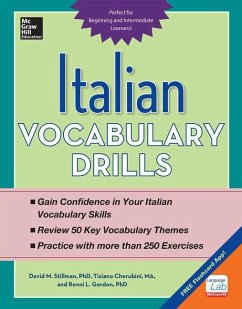 Italian Vocabulary Drills - Stillman, David; Cherubini, Tiziano; Gordon, Ronni