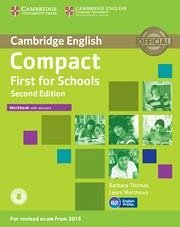 Compact First for Schools Workbook with Answers with Audio - Thomas, Barbara; Matthews, Laura
