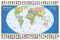 National Geographic World for Kids Wall Map - Laminated (Poster Size: 36 X 24 In) - National Geographic Maps