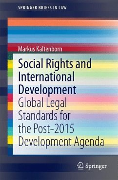 Social Rights and International Development - Kaltenborn, Markus