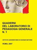 Quaderni del laboratorio di pedagogia generale, 1 (eBook, PDF)