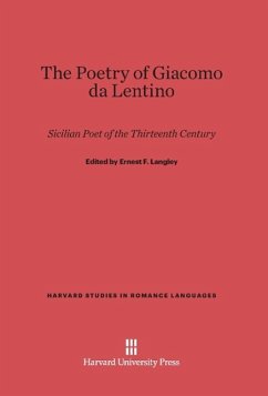 The Poetry of Giacomo da Lentino