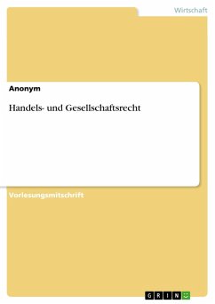 Handels- und Gesellschaftsrecht (eBook, PDF)