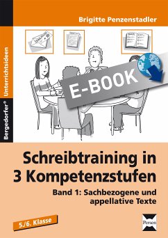 Schreibtraining in 3 Kompetenzstufen - Band 1 (eBook, PDF) - Penzenstadler, Brigitte