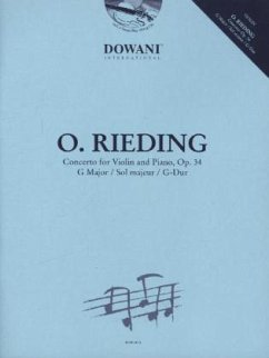 Concerto for Violin and Piano, Op. 34, für Violine und Klavier, m. Audio-CD - Rieding, Oskar