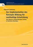 Zur Implementation des Konzepts Bildung für nachhaltige Entwicklung