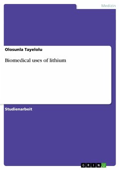 Biomedical uses of lithium - Tayelolu, Olosunla