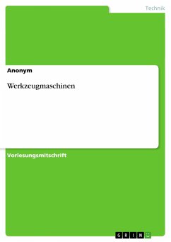 Werkzeugmaschinen - Anonym