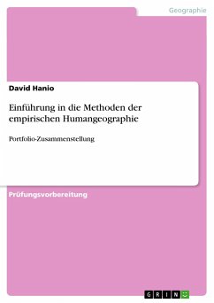 Einführung in die Methoden der empirischen Humangeographie - Hanio, David