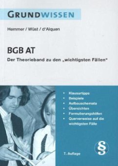 Grundwissen BGB AT - Hemmer, Karl-Edmund; Wüst, Achim; Alquen, Clemens d'