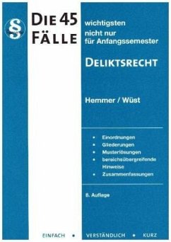 Cover Die 45 wichtigsten Fälle Deliktsrecht