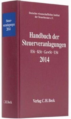 Cover Handbuch der Steuerveranlagungen 2014