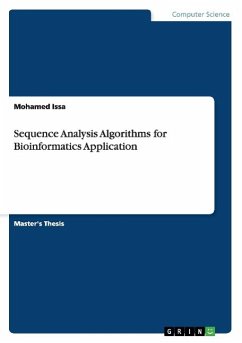 Sequence Analysis Algorithms for Bioinformatics Application