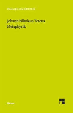 Metaphysik - Tetens, Johann Nikolaus