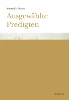 Cover Samuel Mühsam. Ausgewählte Predigten