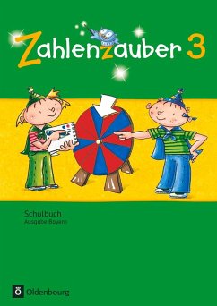 Cover Zahlenzauber 3. Jahrgangsstufe. Schülerbuch mit Kartonbeilagen Bayern