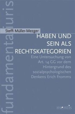 Cover Haben und Sein als Rechtskategorien