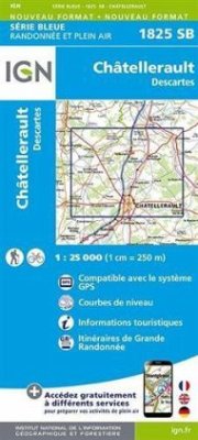 Cover IGN Karte, Serie Blue Châtellerault Des