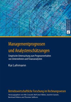 Managementprognosen und Analystenschätzungen - Lehmann, Kai