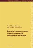 Procedimientos de conexión discursiva en español: adquisición y aprendizaje