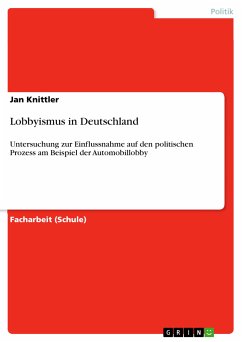 Lobbyismus in Deutschland (eBook, PDF)