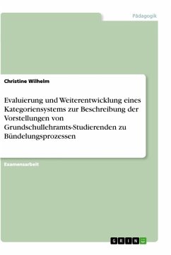 Evaluierung und Weiterentwicklung eines Kategoriensystems zur Beschreibung der Vorstellungen von Grundschullehramts-Studierenden zu Bündelungsprozessen - Wilhelm, Christine