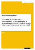 Evaluación de la resistencia y susceptibilidad de accesiones élite de germoplasma de uchuva (Physalis peruviana L.) al hongo "Fusarium oxysporum" Schltdl. Evaluación de la resistencia y susceptibilidad de accesiones élite de germoplasma de uchuva (Physalis peruviana L.) al hongo "Fusarium oxysporum" Schltdl.