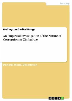 An Empirical Investigation of the Nature of Corruption in Zimbabwe - Bonga, Wellington Garikai