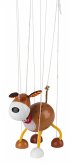 Goki 51755 - Marionette Hund, Holz 15,5 cm
