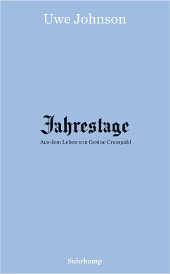 Jahrestage 1-4 (eBook, ePUB) - Johnson, Uwe