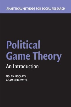 Political Game Theory - Mccarty, Nolan; Meirowitz, Adam