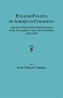 English Estates of American Colonists.... - Bild 1
