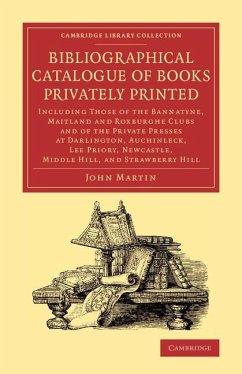Cover Bibliographical Catalogue of Books Privately Printed
