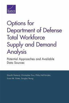 Options for Department of Defense Total Workforce Supply and Demand Analysis: Potential Approaches and Available Data Sources - Nataraj, Shanthi; Guo, Christopher; Hall-Partyka, Philip