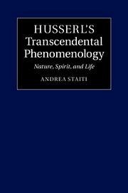 Husserl's Transcendental Phenomenology - Staiti, Andrea