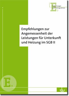 Empfehlungen zur Angemessenheit von Leistungen für Unterkunft und Heizung im SGB II (eBook, PDF)